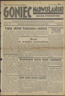 Goniec Nadwiślański : Głos Pomorski : niezależne pismo poranne poświęcone sprawom stanu średniego : 1938.04.23/24 R. 14 nr 94
