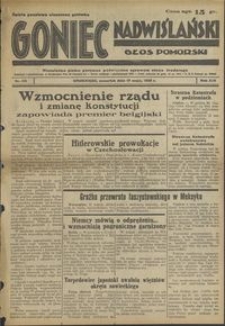 Goniec Nadwiślański : Głos Pomorski : niezależne pismo poranne poświęcone sprawom stanu średniego : 1938.05.19. R. 14, nr 115