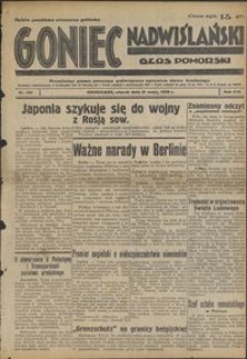 Goniec Nadwiślański : Głos Pomorski : niezależne pismo poranne poświęcone sprawom stanu średniego : 1938.05.31. R. 14, nr 124
