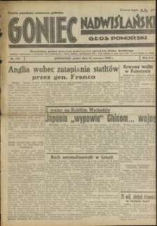 Goniec Nadwiślański : Głos Pomorski : niezależne pismo poranne poświęcone sprawom stanu średniego : 1938.06.24. R. 14, nr 143