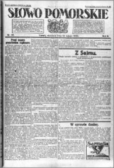 Słowo Pomorskie 1922.02.12 R.2 nr 36