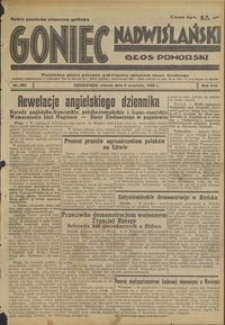 Goniec Nadwiślański : Głos Pomorski : niezależne pismo poranne poświęcone sprawom stanu średniego : 1938.09.06, R. 14 nr 204