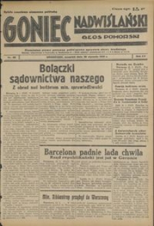 Goniec Nadwiślański : Głos Pomorski : niezależne pismo poranne poświęcone sprawom stanu średniego : 1939.01.26, R. 15 nr 22