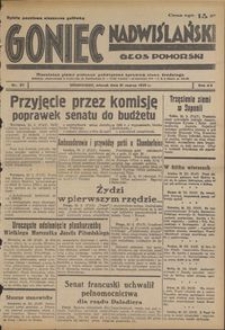 Goniec Nadwiślański : Głos Pomorski : niezależne pismo poranne poświęcone sprawom stanu średniego : 1939.03.21, R. 15 nr 67