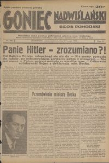 Goniec Nadwiślański : Głos Pomorski : niezależne pismo poranne poświęcone sprawom stanu średniego : 1939.05.06/07, R. 15 nr 105