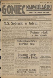 Goniec Nadwiślański : Głos Pomorski : niezależne pismo poranne poświęcone sprawom stanu średniego : 1939.05.31, R. 15 nr 124