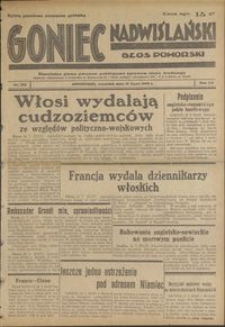 Goniec Nadwiślański : Glos Pomorski : niezależne pismo poranne poświęcone sprawom stanu średniego : 1939.07.13, R. 15 nr 158