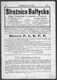 Strażnica Bałtycka 1924, R. 1, nr 1