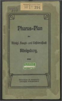 Pharus-Plan Königsberg i/Pr