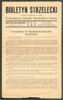 Biuletyn strzelecki R.1928, nr 3