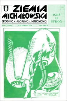 Ziemia Michałowska : Brodnica-Górzno-Jabłonowo R. 1994, Nr 6/7 (89/90)