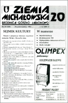 Ziemia Michałowska : Brodnica-Górzno-Jabłonowo R. 1994, Nr 20 (103)