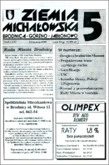 Ziemia Michałowska : Brodnica-Górzno-Jabłonowo R. 1995, Nr 5 (113)