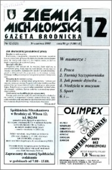 Ziemia Michałowska : Gazeta Brodnicka R. 1995, Nr 12 (121)
