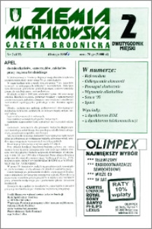 Ziemia Michałowska : Gazeta Brodnicka R. 1996, Nr 2 (133)