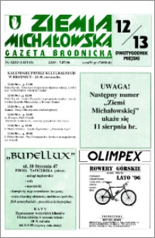 Ziemia Michałowska : Gazeta Brodnicka R. 1996, Nr 12/13 (143/144)