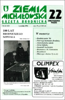 Ziemia Michałowska : Gazeta Brodnicka R. 1996, Nr 22 (153)