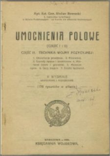 Umocnienia polowe. Cz. 1-3