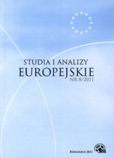 Studia i Analizy Europejskie: półrocznik naukowy. Nr 8 (2011)