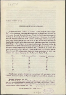 Rękopis Słownika Lindego