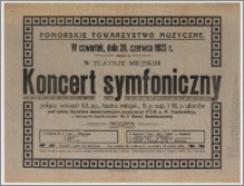 Koncert symfoniczny - [afisz teatralny]