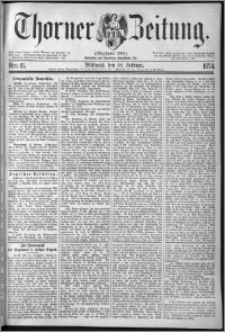 Thorner Zeitung 1874, Nro. 41