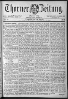 Thorner Zeitung 1874, Nro. 42