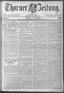 Thorner Zeitung 1874, Nro. 49