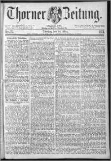 Thorner Zeitung 1874, Nro. 70