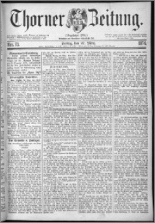 Thorner Zeitung 1874, Nro. 73