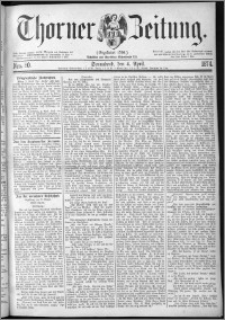 Thorner Zeitung 1874, Nro. 80