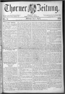 Thorner Zeitung 1874, Nro. 82