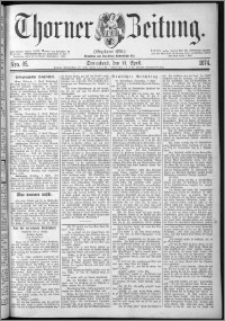 Thorner Zeitung 1874, Nro. 85