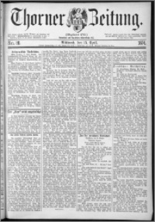 Thorner Zeitung 1874, Nro. 88