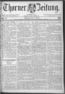 Thorner Zeitung 1874, Nro. 92