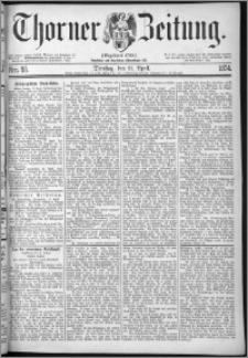 Thorner Zeitung 1874, Nro. 93