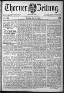 Thorner Zeitung 1874, Nro. 149 + Beilage