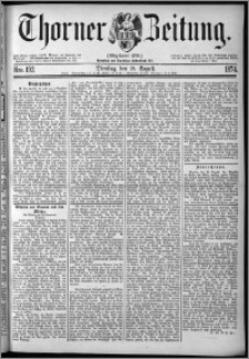 Thorner Zeitung 1874, Nro. 192