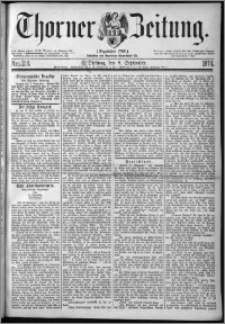 Thorner Zeitung 1874, Nro. 210