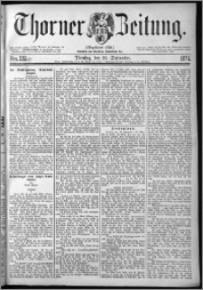 Thorner Zeitung 1874, Nro. 222