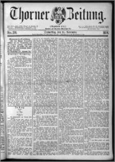 Thorner Zeitung 1874, Nro. 278