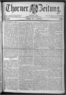 Thorner Zeitung 1874, Nro. 282