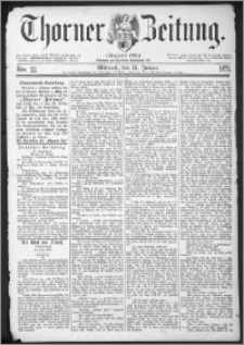 Thorner Zeitung 1875, Nro. 22