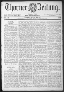 Thorner Zeitung 1875, Nro. 50 + Beilage