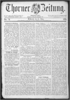 Thorner Zeitung 1875, Nro. 74