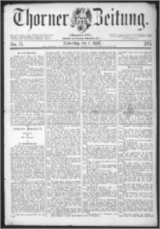 Thorner Zeitung 1875, Nro. 75