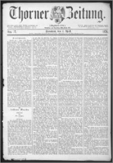 Thorner Zeitung 1875, Nro. 77