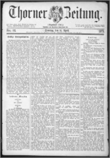 Thorner Zeitung 1875, Nro. 84