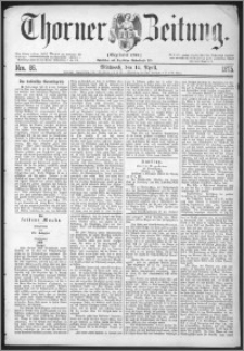 Thorner Zeitung 1875, Nro. 86