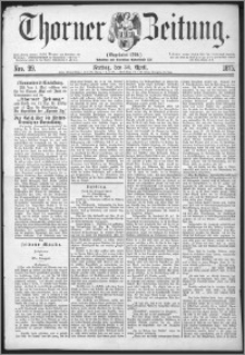 Thorner Zeitung 1875, Nro. 99